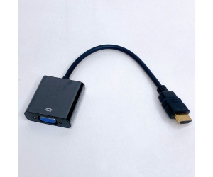 Cable chuyển HDMI to VGA 25cm (HDMI đực sang VGA cái, ko Audio)