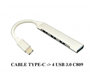 Cable chuyển Type C ra 4 USB 3.0 C809