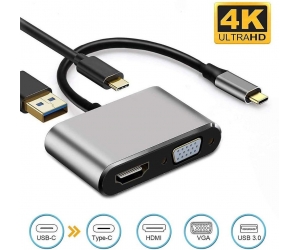 Cable chuyển Type-C ra HDMI, VGA, USB, Type-C 