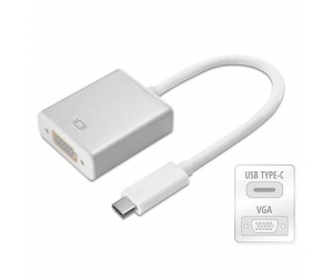 Cable chuyển Type-C to VGA 18cm (Type-C đực sang VGA cái)