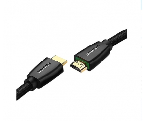 Cable HDMI 10m Ugreen 40414 chuẩn 2.0, 4K HD118 (Dây tròn trơn đen, Hàng cao cấp)