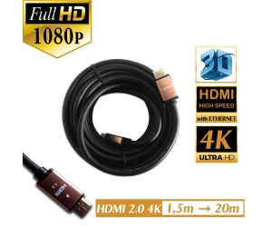 Cable HDMI 5m 2.0 4K VSPTECH Dây tròn trơn Full HD
