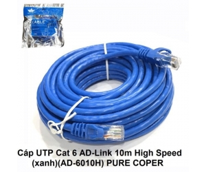 Cable LAN AD-Link UTP CAT6 10m Bấm sẵn 2 đầu