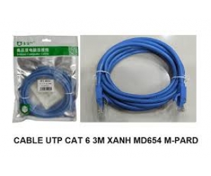 Cable LAN M-PARD MD654 UTP CAT6 3m Bấm sẵn 2 đầu FV