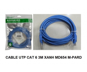 Cable LAN M-PARD MD654 UTP CAT6 3m Bấm sẵn 2 đầu