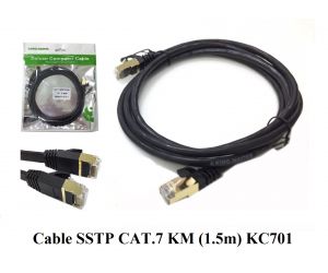 Cable LAN KINGMASTER SSTP CAT7 1.5m Bấm sẵn 2 đầu