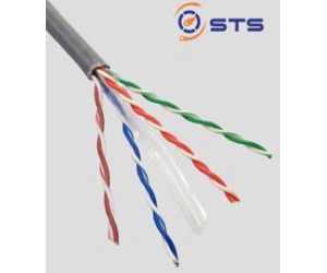 Cable LAN STS CAT5 UTP CAT5E305IA CAT5 305m Xám (Lõi đồng 0.57mm x 4 cặp CCA 70% Đồng) 