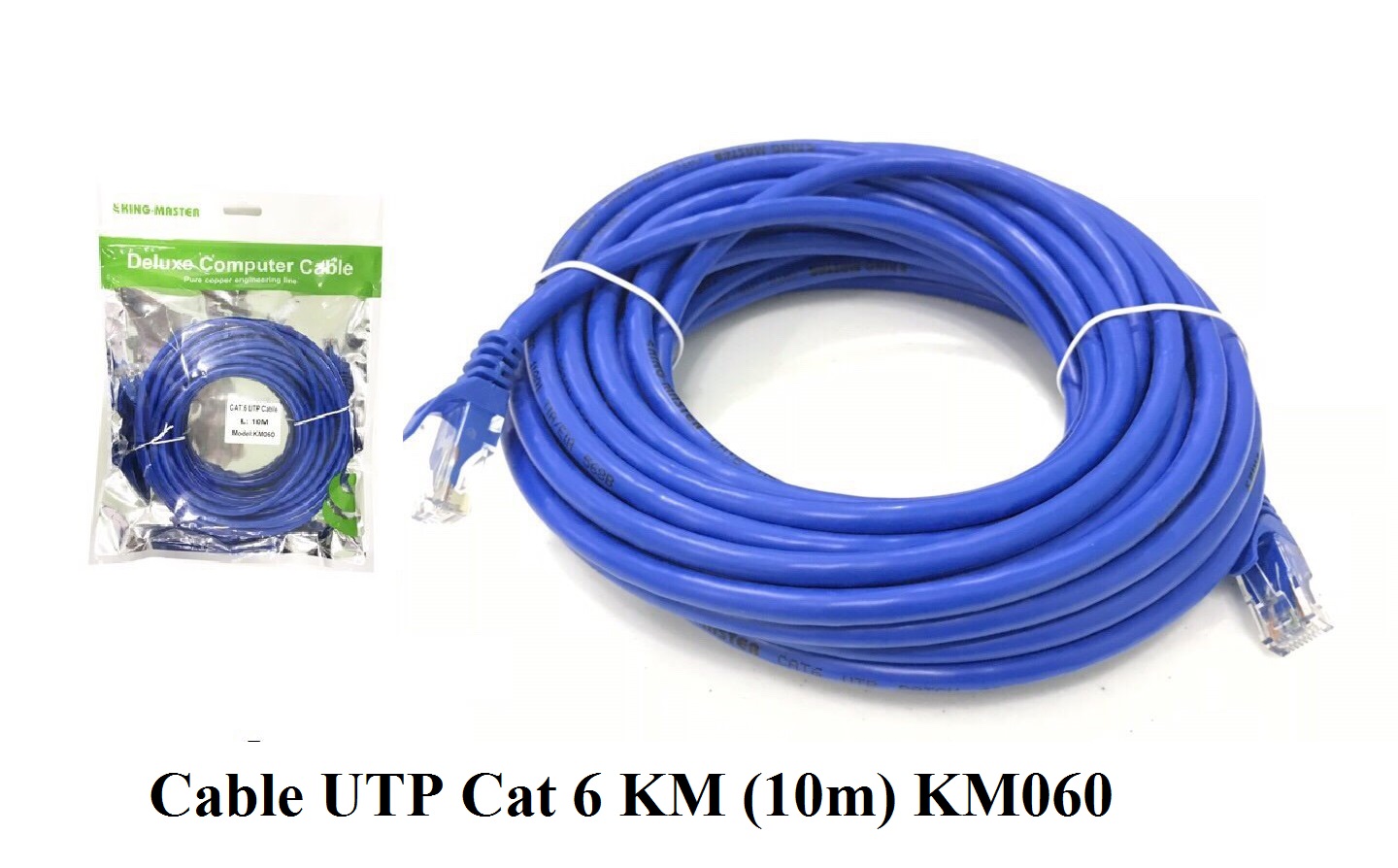 Cable LAN KINGMASTER UTP CAT6 10m Bấm sẵn 2 đầu