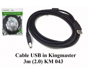 Cable Máy in 3m KINGMASTER Chống nhiễu 2.0 KM043