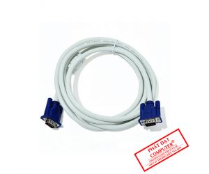 Cable VGA 5m Trắng Chống nhiễu