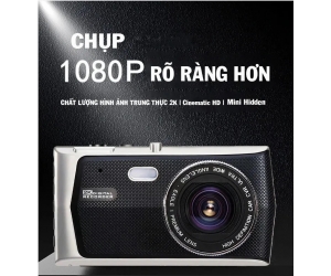  Camera hành trình xe hơi K6 - Camera kép trước và sau (Màn hình 3.5inch, Độ phân giải FHD 1080P, Hỗ trợ thẻ đến 32GB, Hồng ngoại)