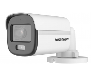 Camera HIK DS-2CE10KF0T-FS (Thân, 5MP 2960×1665, F1.0, 3.6mm, Có màu 24/24, Có Mic, Không đàm thoại 2 chiều, Led 20m, 4in1 Switchable TVI/AHD/CVI/CVBS)