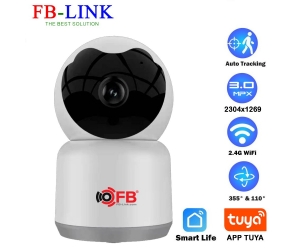 Camera IP Wifi FB-Link TY302 3MP (355°-90°, 2304x1296, Đàm thoại 2 chiều, Ko LAN, app TUYA, Kèm nguồn 5V)