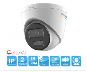 Camera IP HIK DS-2CD1327G2H-LIUF (Dome-Turret, 2MP-1080p,2.8mm,Có màu 24/24, H.265+, Có Mic, Không đàm thoại 2 chiều, PoE, BH 24T)