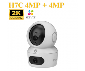 Camera IP Wifi EZVIZ CS- H7C (4MP+4MP) (2 mắt,Xoay trong nhà,Đàm thoại 2 chiều, Có LAN, DWDR, Kèm nguồn 5V)