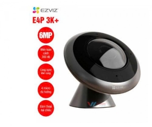 Camera IP Wifi EZVIZ CS-E4P(3K+) 6MP Ống kính mắt cá 360°,4 micro đa hướng, đàm thoại rõ ràng,Có Nguồn FV 
