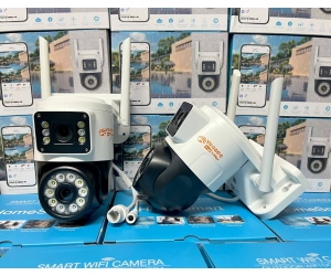 Camera IP Wifi YOOSEE 2 mắt QPT36 2MP Xoay ngoài trời (360°-120°,Mỗi mắt 2MP, 1920x1080, 3.6mm, Đàm thoại 2 chiều, Có màu ban đêm, có LAN, Kèm nguồn 12V)