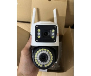  Camera IP Wifi YOOSEE 2 mắt QPT36-36 42 LED 2MP Xoay ngoài trời (360°-120°,Mỗi mắt 2MP, 1920x1080, 3.6mm, Đàm thoại 2 chiều, Có màu ban đêm, có LAN, Kèm nguồn 12V)