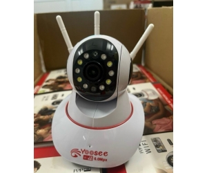 Camera IP Wifi YOOSEE HK215S 2MP (355°-110°, 1920x1080, 3 Anten, Đàm thoại 2 chiều, Có màu ban đêm, Ko LAN, Kèm nguồn 5V)