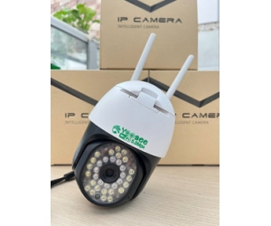 Camera IP Wifi YOOSEE PTZ D33S (PTZ 33LED) 3.0MP Xoay Ngoài trời (355°-90°, 2048x1536, 2 Anten, Logo 5.0, Có màu ban đêm, Có LAN, Kèm nguồn 12V)