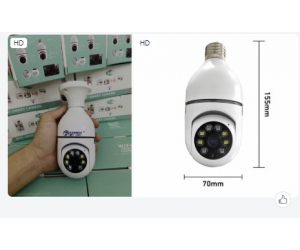Camera IP Wifi YOOSEE HK211 1MP Bóng đèn (355°-110°, 1280x720, 6mm, Logo 5MP, Đàm thoại 2 chiều, Có màu ban đêm, Ko LAN, Kèm đuôi đèn 220V)