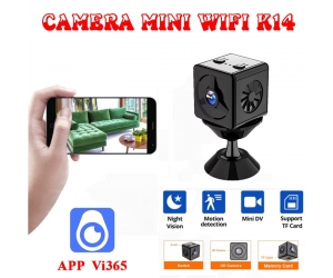 Camera IP Wifi Mini K14 1MP (Nhỏ gọn, 720p, Hồng ngoại, Phát hiện chuyển động, Hỗ trợ thẻ nhớ lên đến 32G, App 365CAM, Sài hệ điều hành IOS)