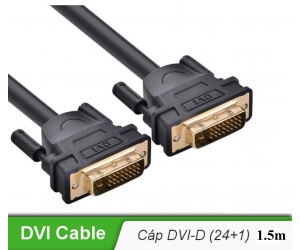 Cable DVI 1.5m (DVI-D 24+1) Dây tròn trơn