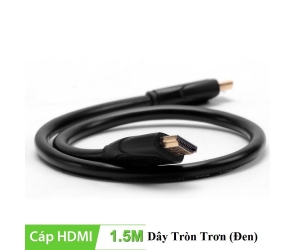Cable HDMI 1.5m Dây tròn trơn Full HD