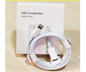 Cáp sạc Lightning - HAMMER H-C17-IP White Type-C To Lightning Chính hãng (Sạc nhanh, 20W, chất liệu giống Zin Apple, 1m)
