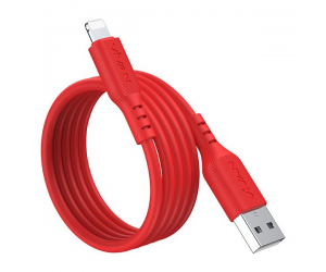 Cáp sạc Lightning - VIVAN VSL100 Red Chính hãng (Sạc nhanh, Silicon mềm, 2.4A, 1m)