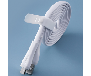 Cáp sạc MicroUSB - VIVAN SM200S White Chính hãng (Sạc nhanh, dây dẹp, 2A, 2m)