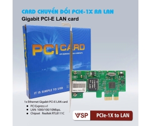 Card PCIe 1x to LAN (1000Mbps) 