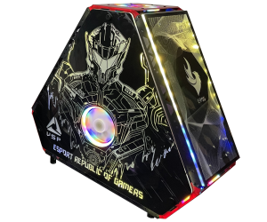 Case VSP E-ROG ES4 Gaming Black-Red (645x275x589mm, Hông kính cường lực, 1xUSB3.0, Sẵn LED, Nguồn dưới dây dài)