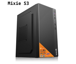 Case MIXIE S3 (275x170x350, Fan đuôi 1x80mm ko kèm, Fan hông 1x120mm ko kèm, 2xUSB2.0, 1xHDD, 2xSSD, Nguồn trên dây ngắn)