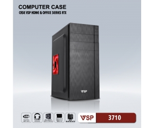 Case VSP 3710 (370x170x410mm, Fan đuôi 1x80mm ko kèm, Fan hông 1x120mm ko kèm, 2xUSB2.0, 2xHDD, 1xSSD, 1xDVD, Nguồn trên dây ngắn)