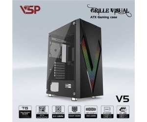 Case VSP V5 Black Chính hãng (Có sẵn Led RGB mặt trước)