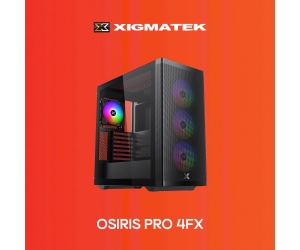 Case Xigmatek Osiris Pro 4FX (4 Fan ARGB)_EN46797 ( EATX, 4 Fan ARGB, Màu Đen)