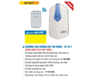 Chuông cửa ko dây ATA AT-917 (32 kiểu chuông)