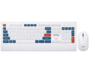 Combo Keyboard + Mouse JEDEL WS671 White Chính hãng