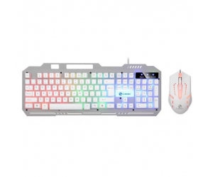 Combo Keyboard + Mouse LIMEDIE T25 White LED USB Giả cơ BH12TH(ĐTKT)