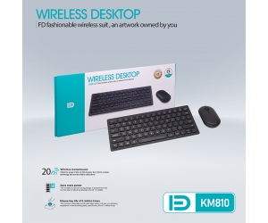 Combo ko dây Keyborad + Mouse FD - KM810 Black Chính hãng (20m)