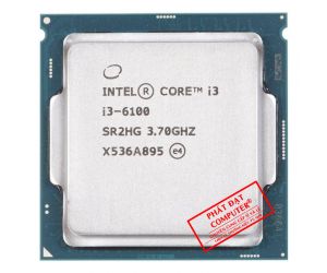 CPU SK 1151v1 Intel Core i3-6100 Tray (3.7GHz, 2 nhân, 4 luồng, 3MB, 51W)