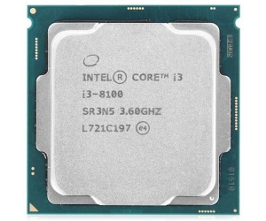 CPU SK 1151v2 Intel Core i3-8100 Tray (3.6GHz, 4 nhân, 4 luồng, 6MB, 35W)