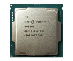 CPU SK 1151v2 Intel Core i5-8600 Tray (3.1GHz up to 4.3GHz, 6 nhân, 6 luồng, 9MB, 65W)