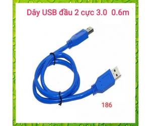 Cable USB 2 Đầu đực 3.0 (0.6m)