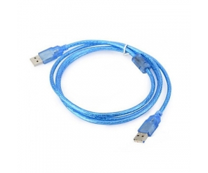 Cable USB 2 Đầu đực (1.5m) xanh