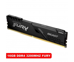 DDR4 PC 16G/3200 KINGSTON FURY BEAST Black New Công Ty (Box)