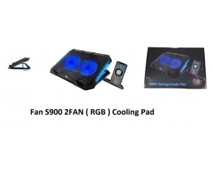 Đế tản nhiệt Laptop Cooling Pad S900 - 2 FAN LED RGB