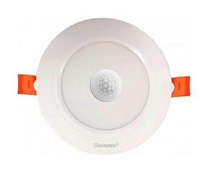 Đèn âm trần cảm ứng hồng ngoại KAWASAN DSB9W FV (nhôm đúc, viền trắng, viền vàng,Lỗ khoét 100mm) 