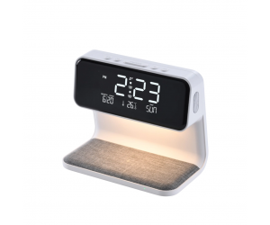 Đèn để bàn Led có dây WILIT A26CQ15 Đa năng (Đồng hồ điện tử, báo thức, nhiệt kế)